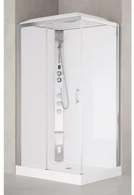 Nemo Spring Vidrio Hammam douchecabine 120x90cm links met schuifdeur en vaste wanden in veiligheidsglas met jets thermostatische douchekraan VMV2P290ST5-1B