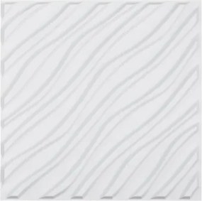 VEVOR 3D wandpanelen, set van 12, 50x50 cm PVC - Moderne minimalistische wandbekleding, 2,97 m² dekking, interieurdesign voor slaapkamers, woonkamers en speelkamers, mat wit