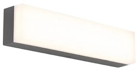 LED Moderne rechthoekige buitenwandlamp antraciet - Opacus Modern IP65 Buitenverlichting