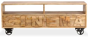 vidaXL Tv-meubel 120x30x48 cm massief mangohout
