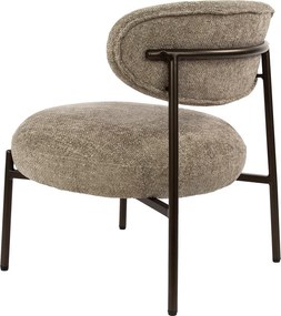 Zandkleur Fauteuil Met Ronde Zitting