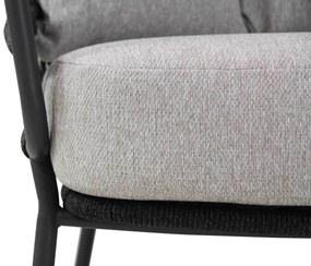 Loungestoel Aluminium/wicker Grijs-antraciet 4 Seasons Calpi