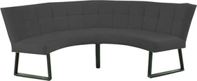Eetkamerbank - Amsterdam - stof Element donkergrijs 22 - geschikt voor tafel 130 cm