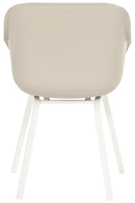 Hartman Le Soleil Element dining armstoel - Soft taupe/white
