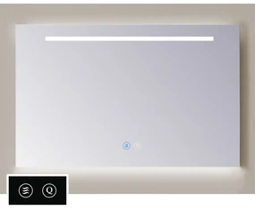 Sanicare Tutti LTD spiegel met verwarming, verlichting rondom, LED lichtstrook en touch bediening 60cm