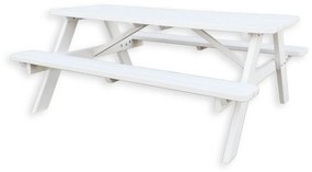 Picknicktafel Deluxe 180 x 70 cm - Wit