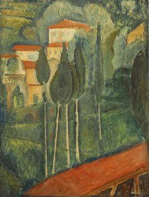 Kunstreproductie Landscape, Amedeo Modigliani