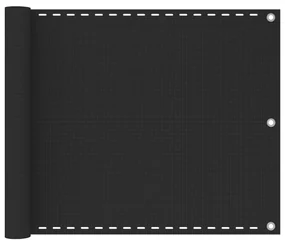vidaXL Balkonscherm HDPE 75x400 cm antraciet