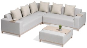 Hoek loungeset 5 personen Outdoor textiel Grijs  De Laan Projects