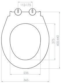 Sanigoods Mida softclose toiletzitting wit