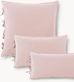 Gewassen katoenen perkal kussensloop Leonie