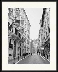 Ingelijste digitale print Streets And Houses In Monaco