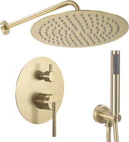 Inbouw regendoucheset Rea Argon Gold Brush + BOX