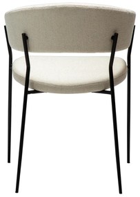 Dan-Form Reboot Eetkamerstoel Met Ronde Rug Boucle Simply Beige
