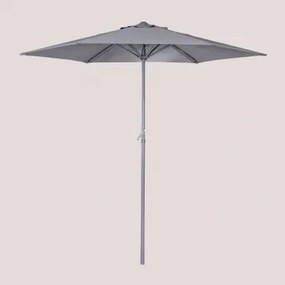 Parasol In Stof En Aluminium (ø235 Cm) Jaden Grijs – Antraciet - Sklum