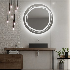 Ronde spiegel met LED verlichting C9