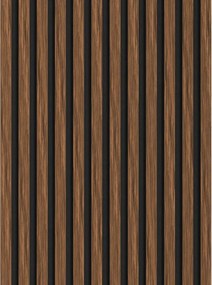 Mexen Lam-F akoestische wandlamellen 275 x 30 cm, vilt 8 mm, technisch fineer, Robijn Mahonie - S105-275307-3015-013