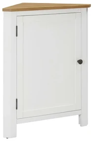 vidaXL Hoekkast 59x36x80 cm massief eikenhout