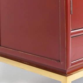 Kare Design Disk Bordeauxrode Kledingkast - 120x55x180cm.