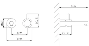 Mueller Stylo inbouw wastafelkraan PVD-coating chroom