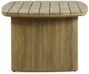 Dining Tuintafel rechthoekig 180 x 100 cm Aluminium/Teak Taupe Falcon/Glasgow