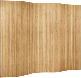 vidaXL Kamerscherm breedte 250 cm hoogte 165 cm bamboe natuurlijk