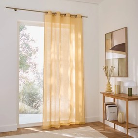 Glasgordijn in linnen met oogjes, Onega