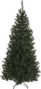 Kingston kunstkerstboom - 155 cm - groen - Diameter 86 cm - 345 tips - metalen voet