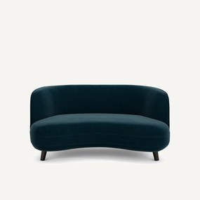 Bank XS in fluweel, Rosebury design E. Gallina