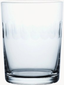 Mondgeblazen kristallen tumblers Lens, 4-delig