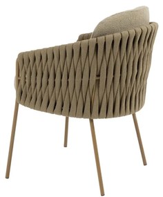 4 Seasons Outdoor Molina tuinset met Hampton tafel 300 cm Tuinstoel   beige weerbestendig