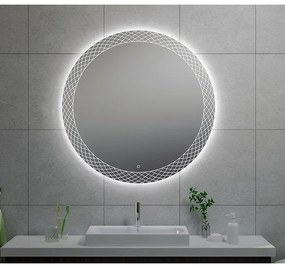 Wiesbaden Deco spiegel rond met LED, dimbaar 100 cm 38.4107