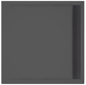 Xenz Easy-Tray douchebak 90x80x5cm zwart mat