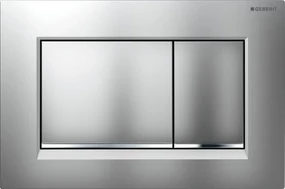 Geberit Sigma 20 (ex Sigma 30) bedieningspaneel mat chroom/chroom voor Sigma reservoirs 8cm (UP720) en 12cm (UP320)