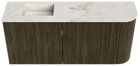 Mondiaz Joya DLux 90cm toiletmeubel ronding rechts shadow met wastafel faye links 1 kraangat frappe