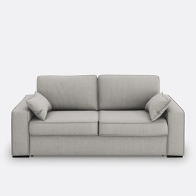 Slaapbank van katoen en linnen, 2, 3 of 4 zits, Comfort Bultex® Cécilia