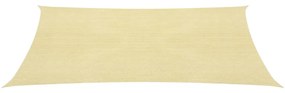 vidaXL Zonnezeil 160 g/m² 2,5x3,5 m HDPE beige