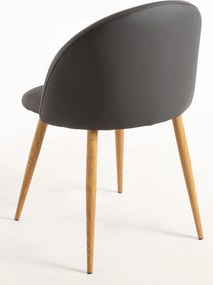 Set 4 Vint Kunstlederen Stoelen