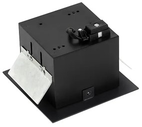 Moderne inbouwspot zwart verstelbaar - Oneon 70