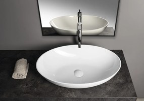Polysan Banera waskom ovaal 60x40cm wit glans