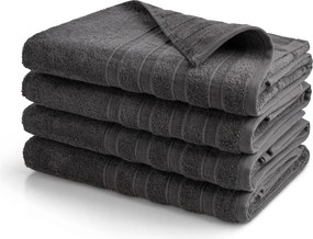 Handdoek DoubleLife  Recycled Cotton Collectie– 4 stuks – 70×140 – anthracite