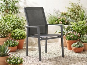 Tuinset 6 personen 240 cm Aluminium/textileen Grijs Presto Ricadi/Valley