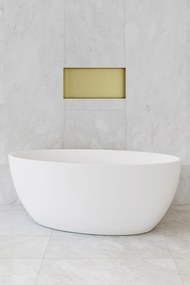 Hotbath &More frameless inbouwnis 30x60x10cm geborsteld messing PVD