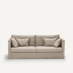 Bankhoes in gekreukt linnen, Camille