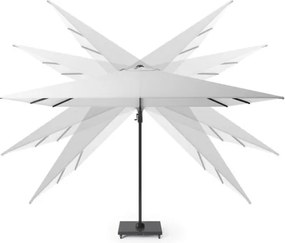 Platinum Challenger zweefparasol Premium T2 2,6x3,5 m - Faded Black met voet en hoes
