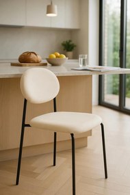 Mida stoel van zwart fluweel