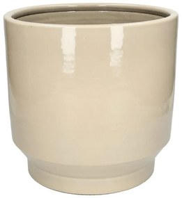Bloempot, aardewerk, beige,Ø27 X 24 cm