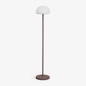 Draadloze Led Buitenvloerlamp In Ijzer Zeliro Gerookt Bruin - Sklum