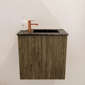 Mondiaz Joya DLux 40cm toiletmeubel dusk met wastafel faye rechts 1 kraangat lava