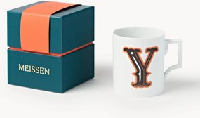 Handgemaakte beker Initials met decoratief motief